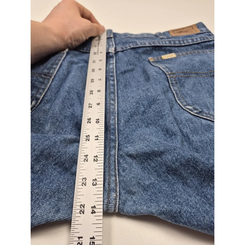 VTG L.L. Bean Jeans Mens 35x31 Blue Straight Leg Denim Regular Fit Made in USA
